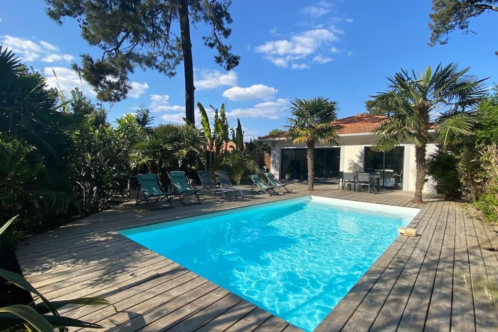 Villa Arcachon 12 Pers Avec Piscine Chauffee 1 Mai Au 30 Sept Dış mekan fotoğraf