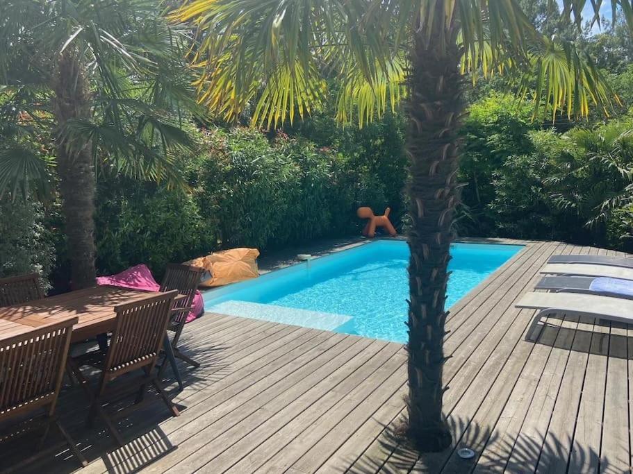 Villa Arcachon 12 Pers Avec Piscine Chauffee 1 Mai Au 30 Sept Dış mekan fotoğraf