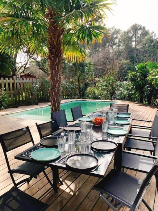 Villa Arcachon 12 Pers Avec Piscine Chauffee 1 Mai Au 30 Sept Dış mekan fotoğraf